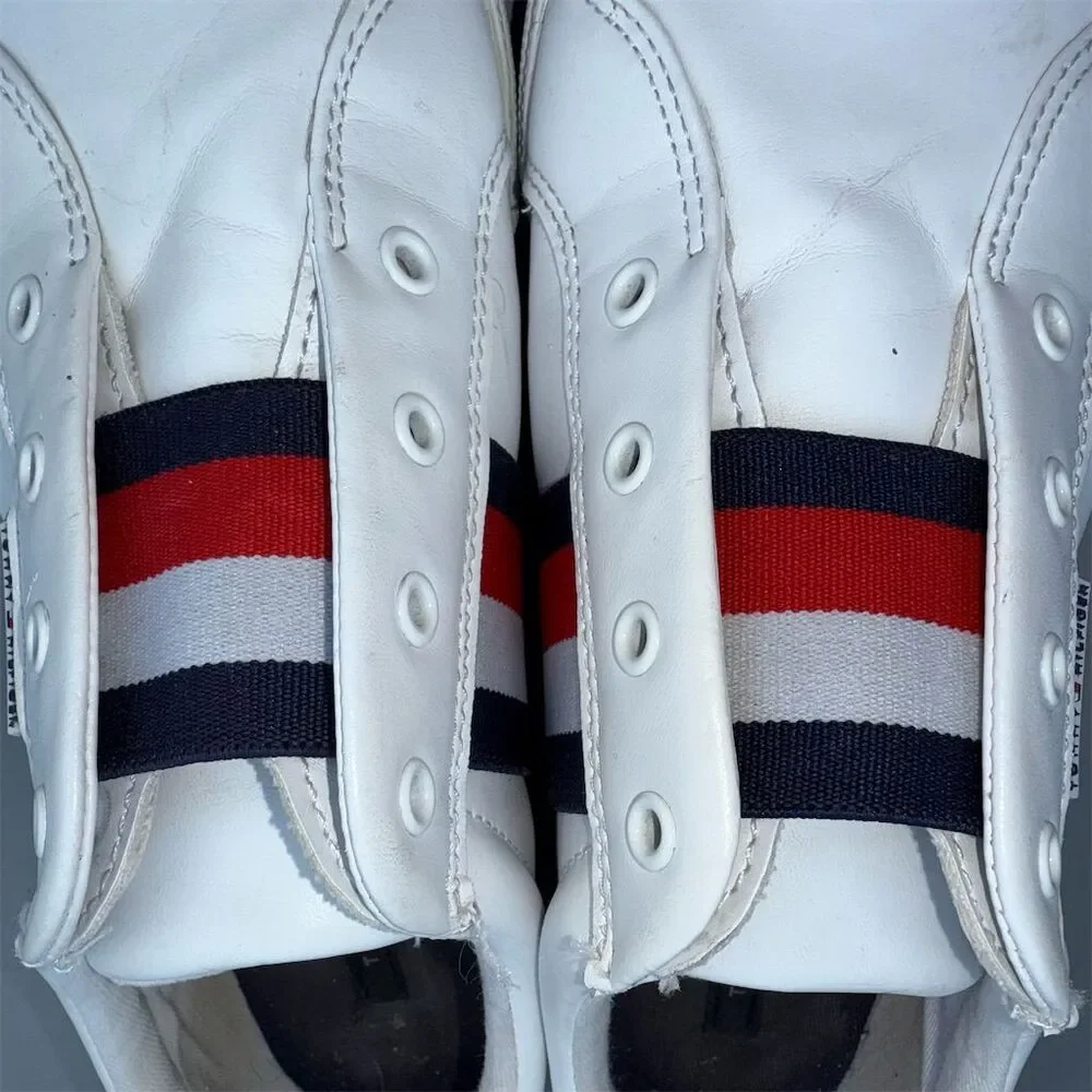 Tommy‎ Hilfiger Women's White Slip-On Sneakers Casual Flats 9